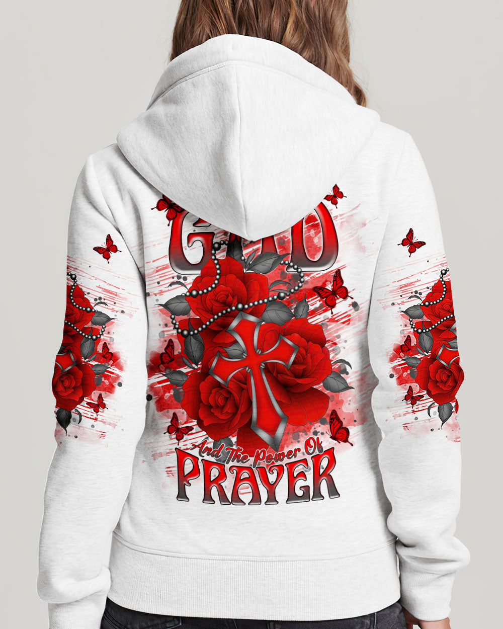 I Believe In God Rose Cross Women's All Over Print Shirt - Tlnt2311243