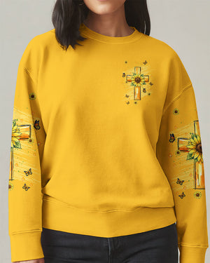 God Is Good All The Time Sunflower Women's All Over Print Shirt - Tlnt2312251