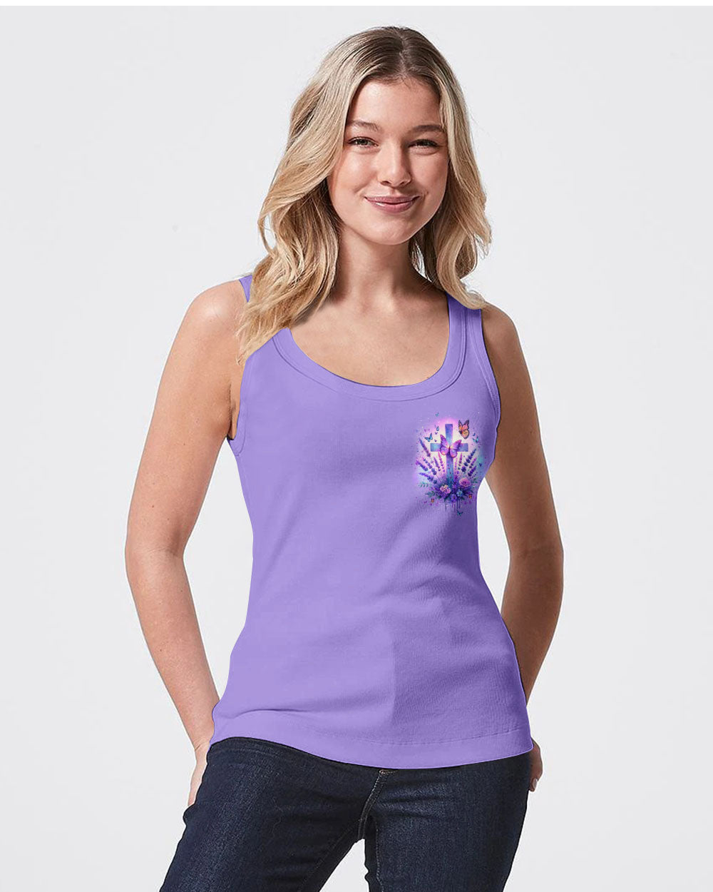 All My Hope Is In Jesus Lavender Women's All Over Print Shirt - Tlnt2401243