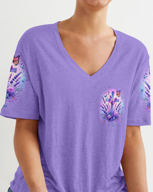 All My Hope Is In Jesus Lavender Women's All Over Print Shirt - Tlnt2401243
