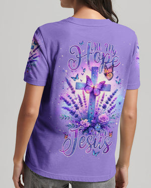 All My Hope Is In Jesus Lavender Women's All Over Print Shirt - Tlnt2401243