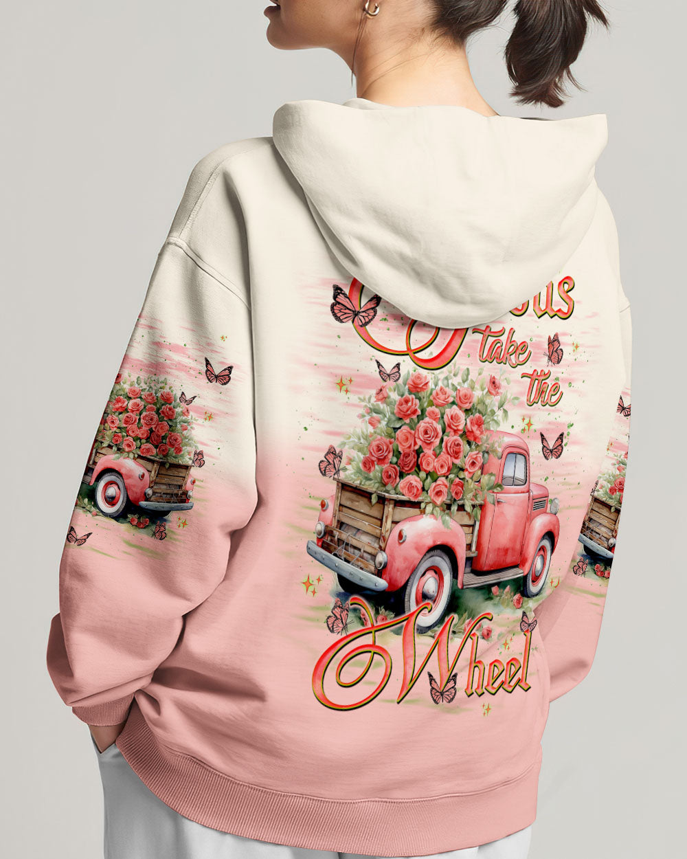 Jesus Take The Wheel Women's All Over Print Shirt -  Tlnt2401251