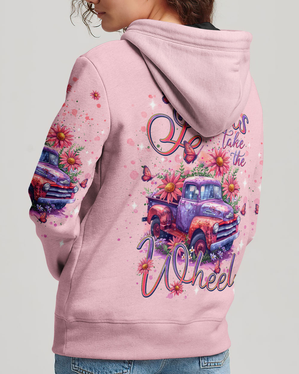 Jesus Take The Wheel Women's All Over Print Shirt - Tlnt2406251