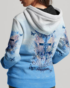 When God Steps In Miracles Happen Wings Women's All Over Print Shirt - Tlnt2504245
