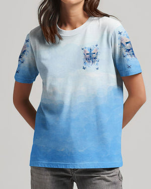 When God Steps In Miracles Happen Wings Women's All Over Print Shirt - Tlnt2504245