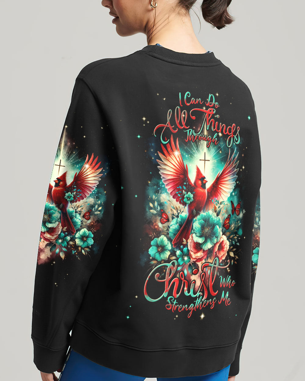 I Can Do All Things Through Christ Cardinal Women's All Over Print Shirt - Tlnt2512234