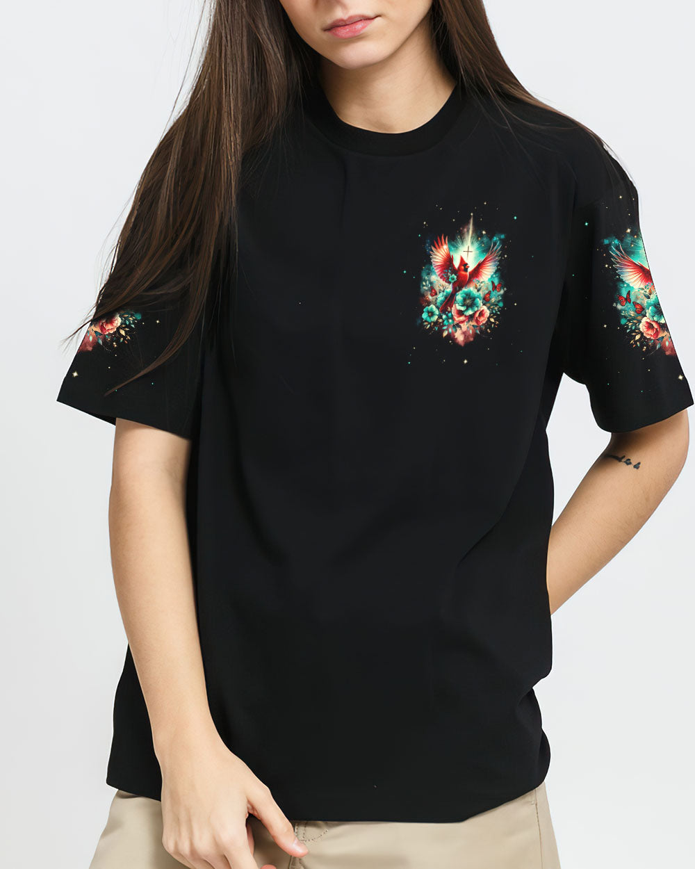 I Can Do All Things Through Christ Cardinal Women's All Over Print Shirt - Tlnt2512234