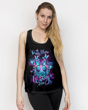 Pray More Worry Less Butterfly Women's All Over Print Shirt - Tlnt2601242