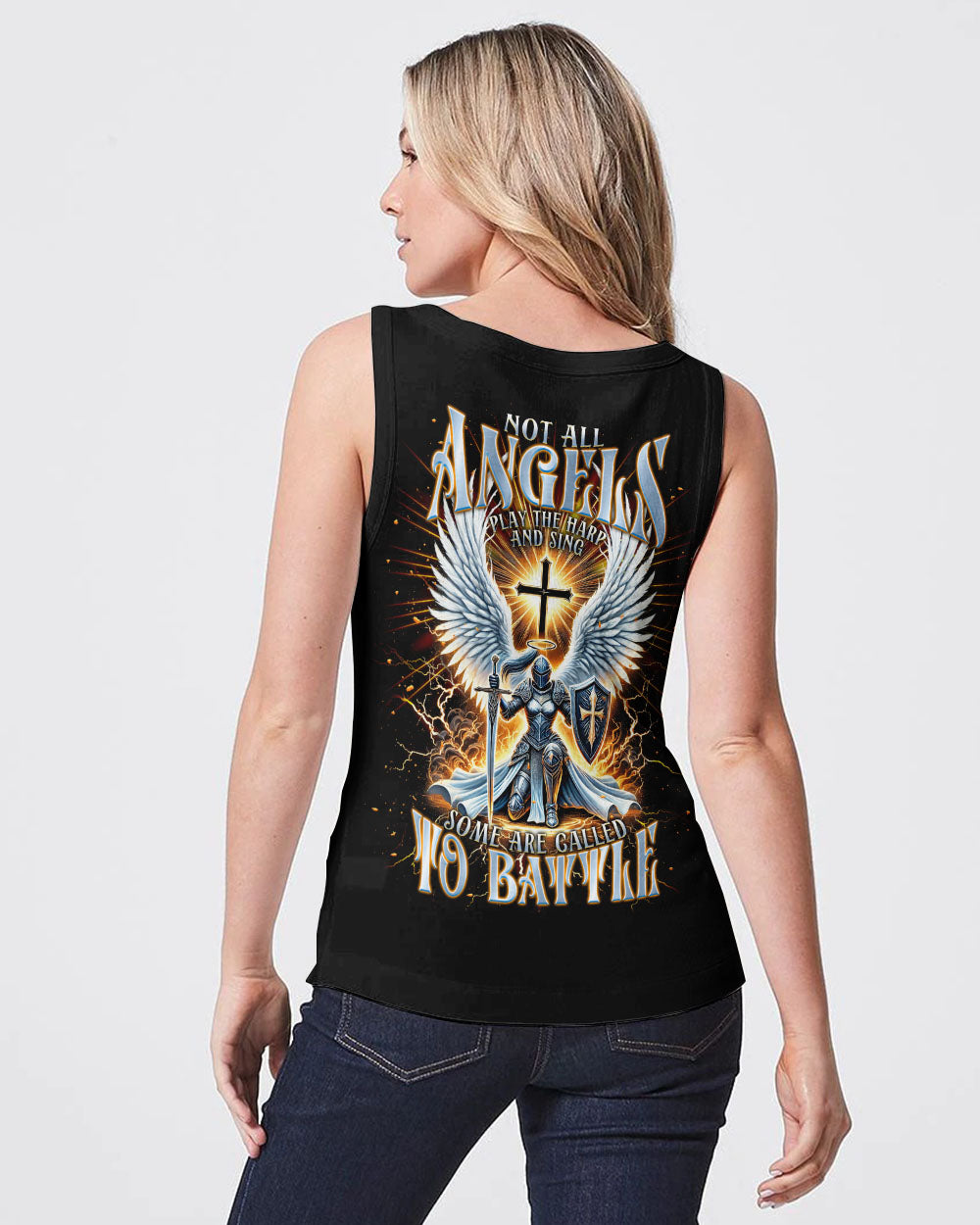 Not All Angels Play The Harp And Sing Warrior Women's All Over Print Shirt - Tlnt2602252