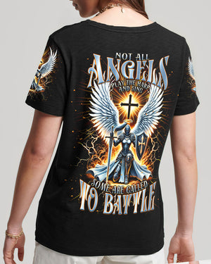 Not All Angels Play The Harp And Sing Warrior Women's All Over Print Shirt - Tlnt2602252