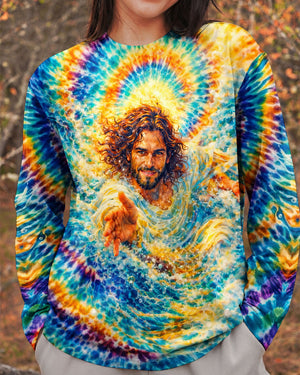 Saved By His Grace Jesus Water Swirl  Women's All Over Print Shirt  -  Tlnt2603262