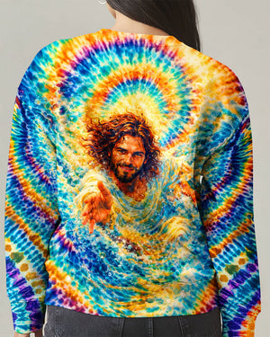 Saved By His Grace Jesus Water Swirl  Women's All Over Print Shirt  -  Tlnt2603262