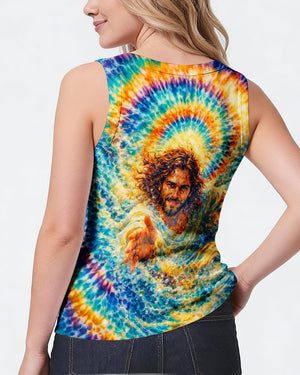 Saved By His Grace Jesus Water Swirl  Women's All Over Print Shirt  -  Tlnt2603262