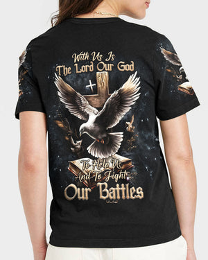 With Us Is The Lord Our God Dove Women's All Over Print Shirt - Tlnt2606241