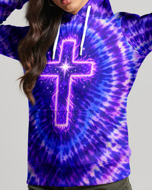 Cross Lion Purple Swirl Women's All Over Print Shirt  - Tlnt2701261
