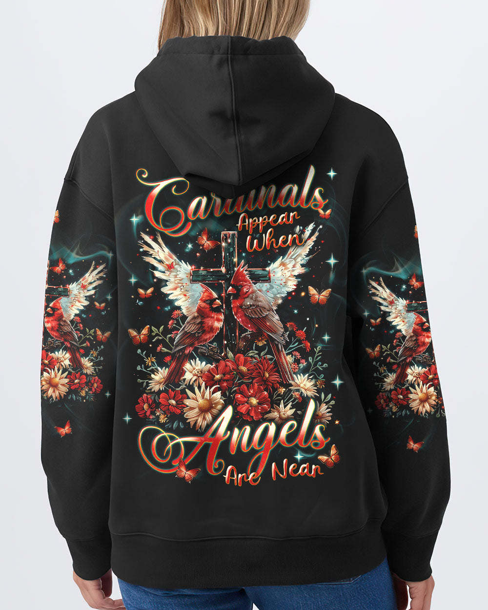 Cardinals Appear When Angels Are Near Women's All Over Print Shirt - Tlnt2703252