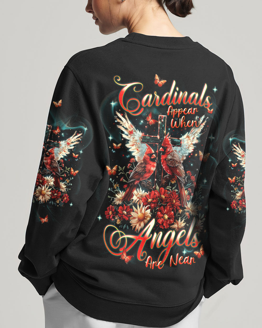 Cardinals Appear When Angels Are Near Women's All Over Print Shirt - Tlnt2703252