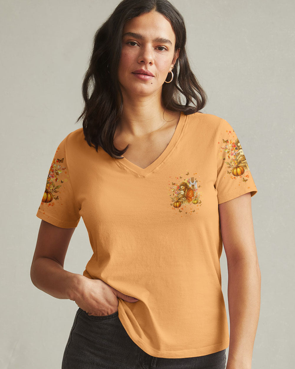 Fall For Jesus Autumn Women's All Over Print Shirt   - Tlnt2907254