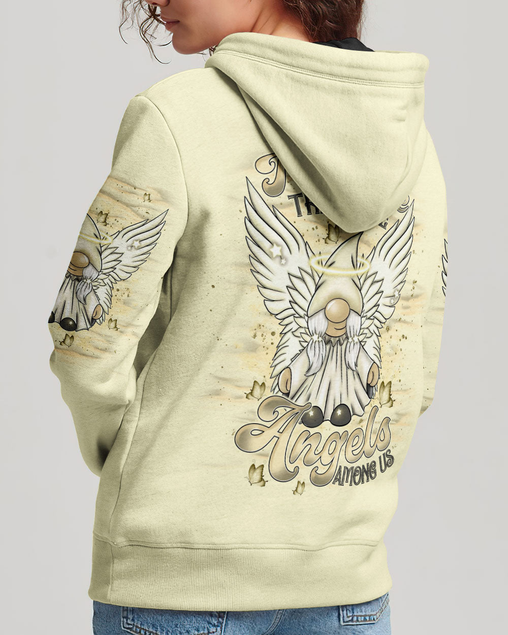 I Believe There Are Angels Among Us Gnome Women's All Over Print Shirt - Tlnt2910242
