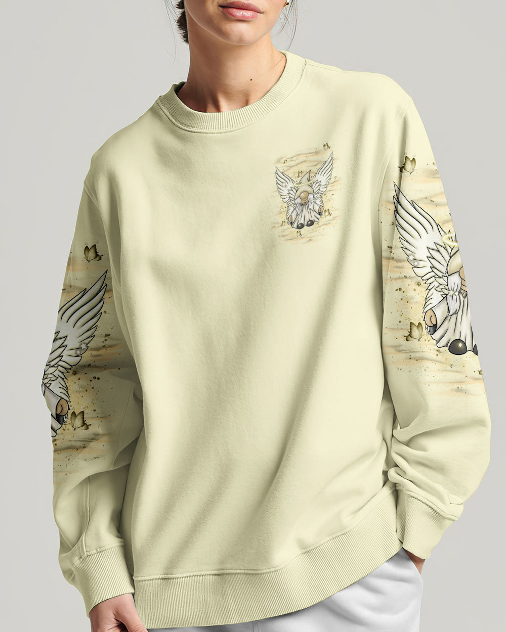 I Believe There Are Angels Among Us Gnome Women's All Over Print Shirt - Tlnt2910242