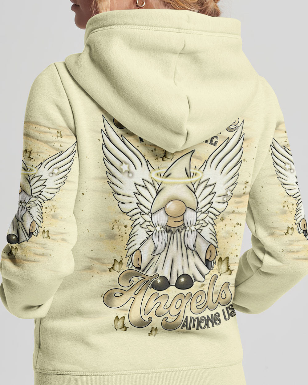 I Believe There Are Angels Among Us Gnome Women's All Over Print Shirt - Tlnt2910242