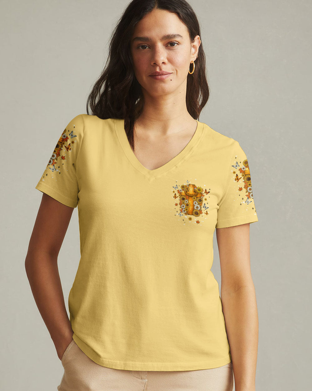 Give Thanks To The Lord Autumn Women's All Over Print Shirt   - Tlnt3007254