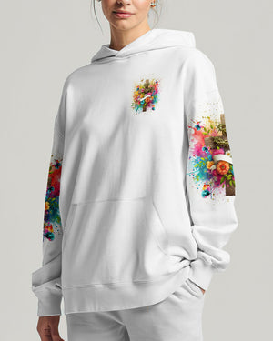 With God All Things Are Possible Flower Cross Women's All Over Print Shirt - Tlnt3105242