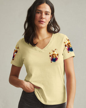 Fearless In Faith Lion Women's All Over Print Shirt   - Tlnt3107254