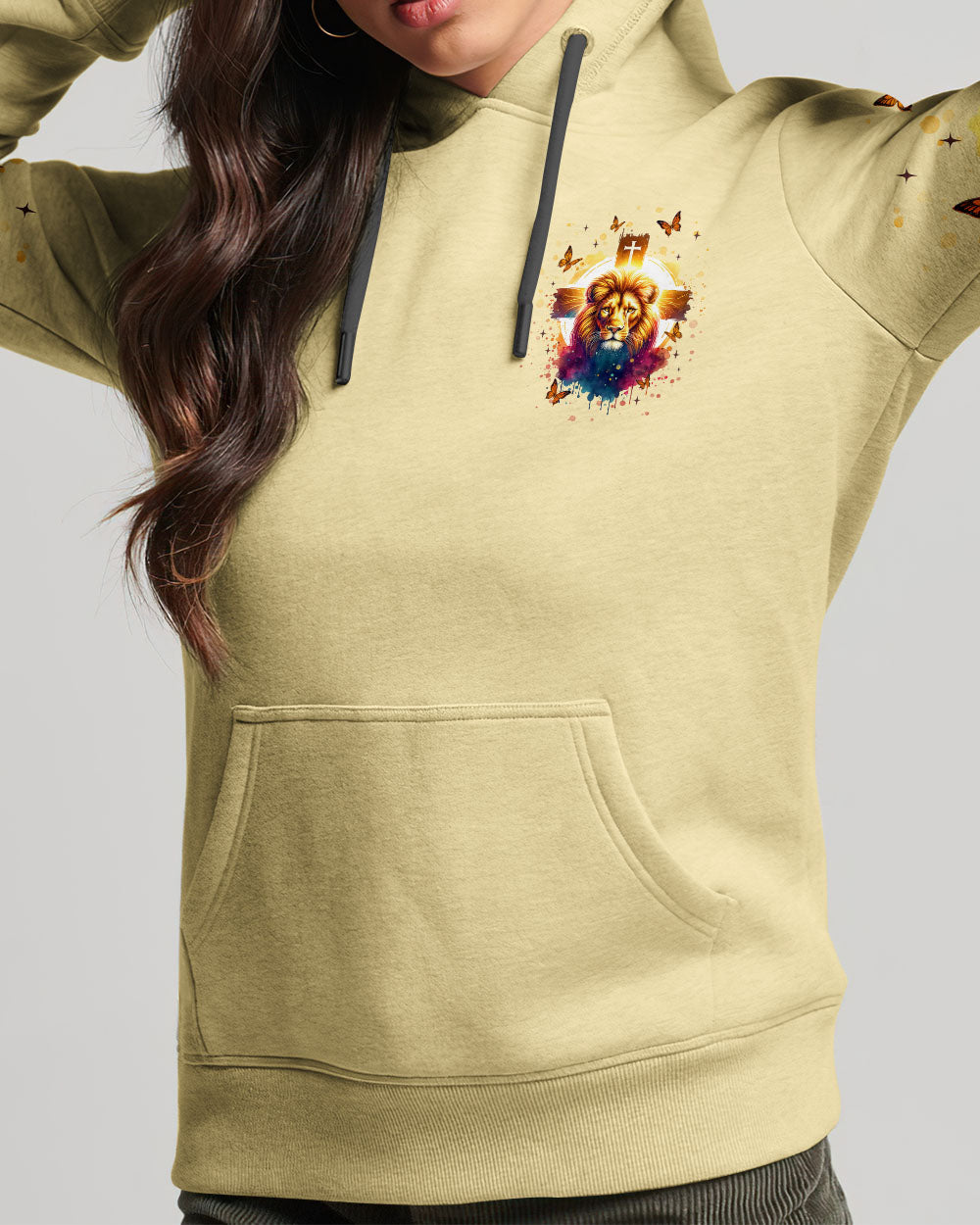 Fearless In Faith Lion Women's All Over Print Shirt   - Tlnt3107254