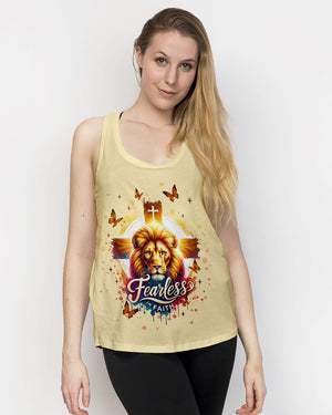 Fearless In Faith Lion Women's All Over Print Shirt   - Tlnt3107254