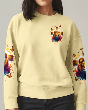 Fearless In Faith Lion Women's All Over Print Shirt   - Tlnt3107254