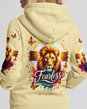 Fearless In Faith Lion Women's All Over Print Shirt   - Tlnt3107254