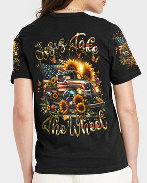 Jesus Take The Wheel Women's All Over Print Shirt - Tlnz0102244