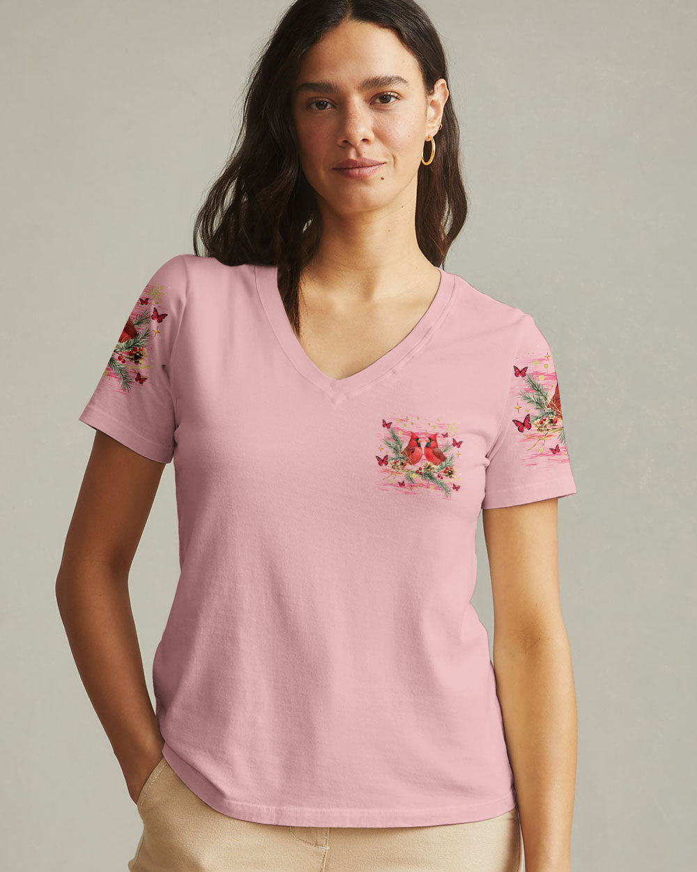 Cardinals Appear When Loved Ones Are Near Women's All Over Print Shirt - Tlnz0201251