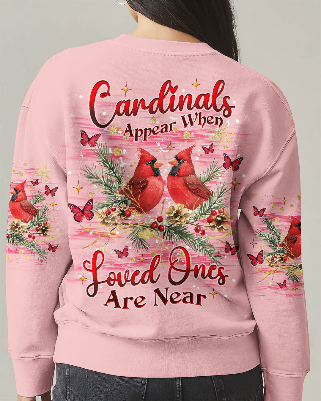 Cardinals Appear When Loved Ones Are Near Women's All Over Print Shirt - Tlnz0201251