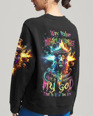 Way Maker Miracle Worker Cross Lion Women's All Over Print Shirt - Tlnz0305241