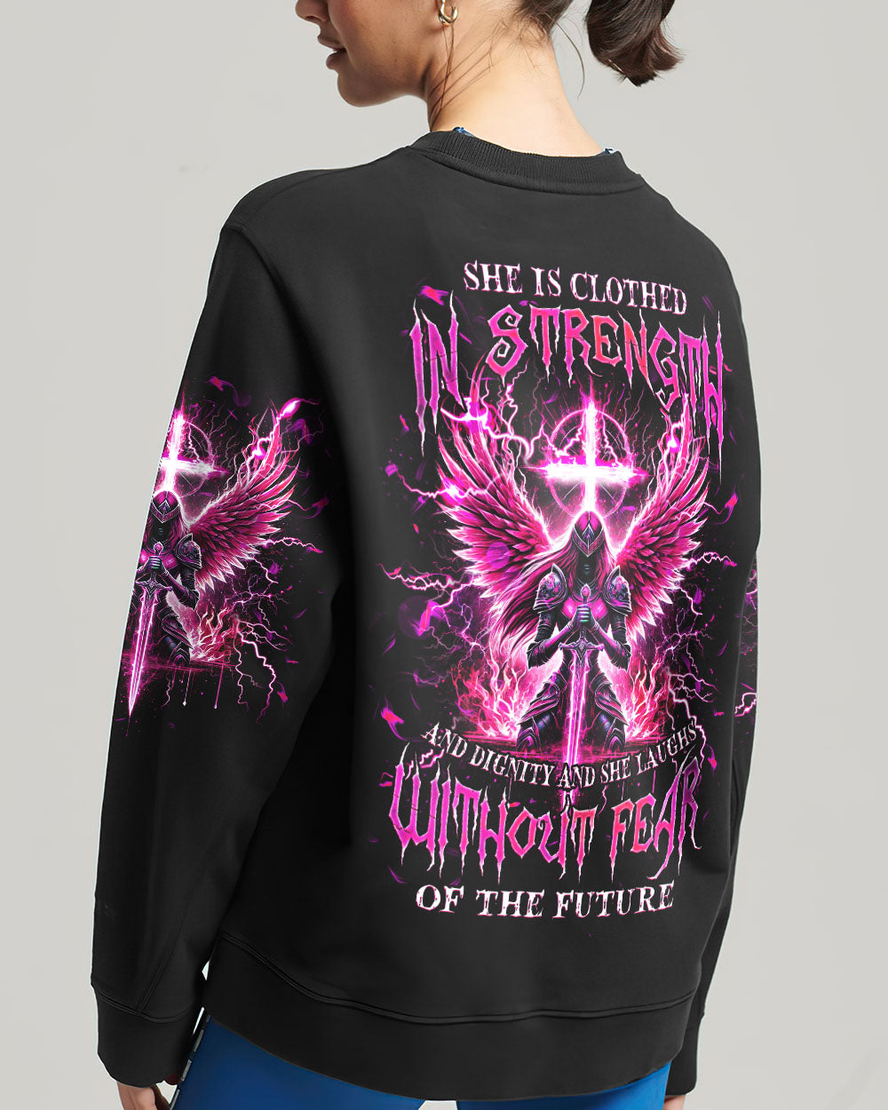 She Is Clothed In Strength And Dignity Warrior Women's All Over Print Shirt - Tlnz0411242