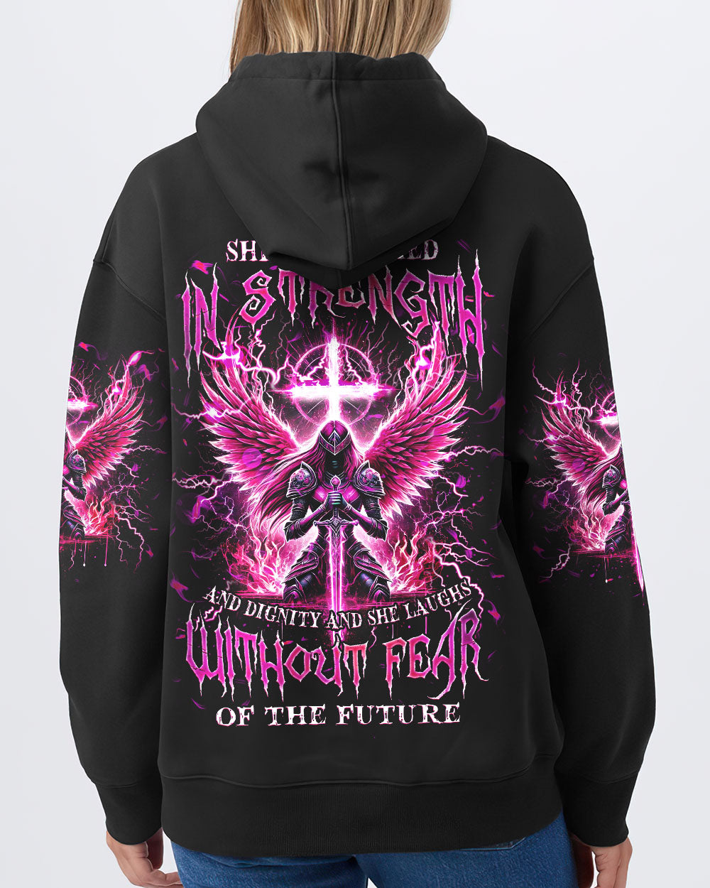 She Is Clothed In Strength And Dignity Warrior Women's All Over Print Shirt - Tlnz0411242