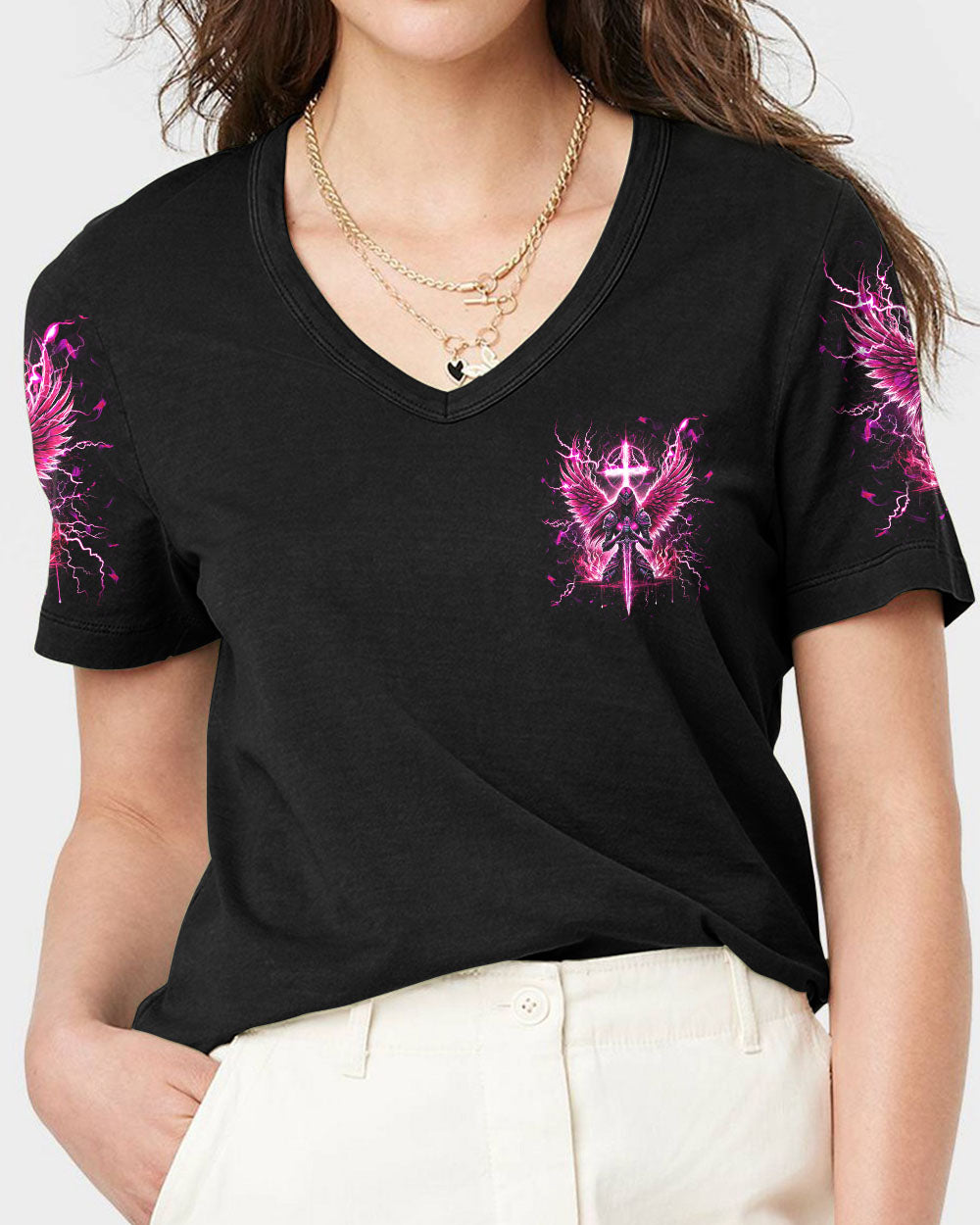 She Is Clothed In Strength And Dignity Warrior Women's All Over Print Shirt - Tlnz0411242
