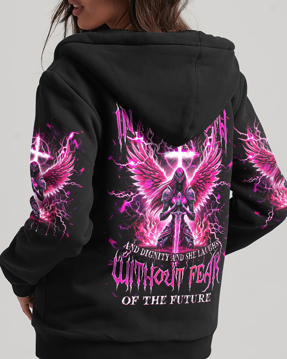 She Is Clothed In Strength And Dignity Warrior Women's All Over Print Shirt - Tlnz0411242