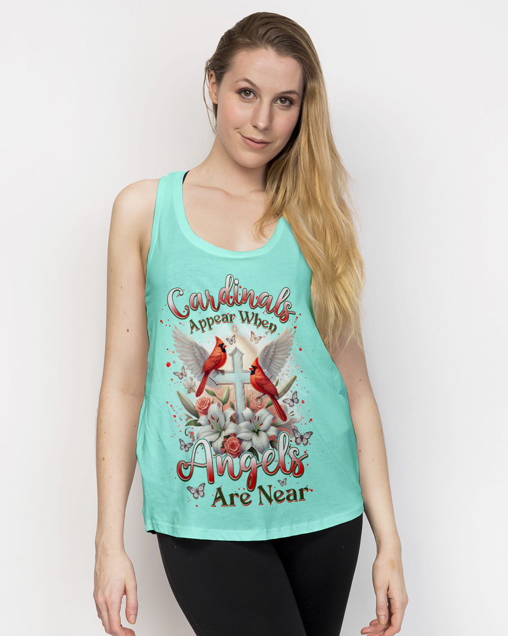 Cardinals Appear When Angels Are Near Women's All Over Print Shirt - Tlnz0601253
