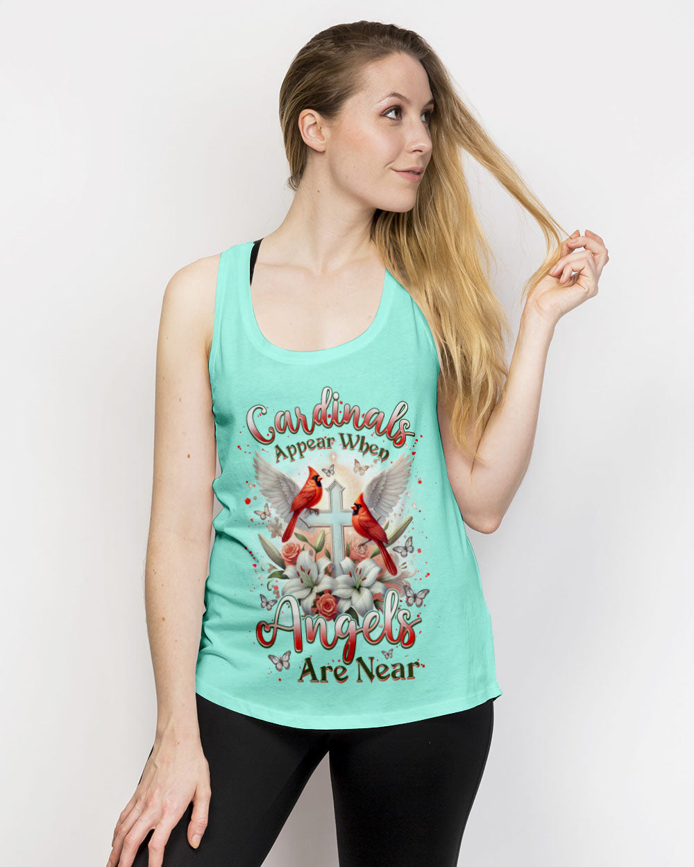 Cardinals Appear When Angels Are Near Women's All Over Print Shirt - Tlnz0601253