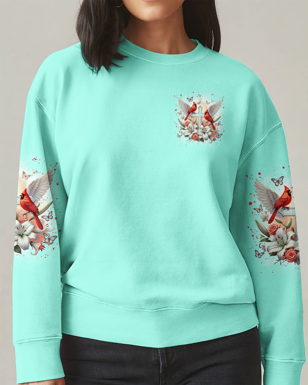Cardinals Appear When Angels Are Near Women's All Over Print Shirt - Tlnz0601253