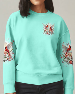 Cardinals Appear When Angels Are Near Women's All Over Print Shirt - Tlnz0601253
