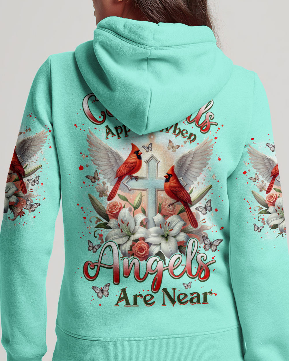 Cardinals Appear When Angels Are Near Women's All Over Print Shirt - Tlnz0601253