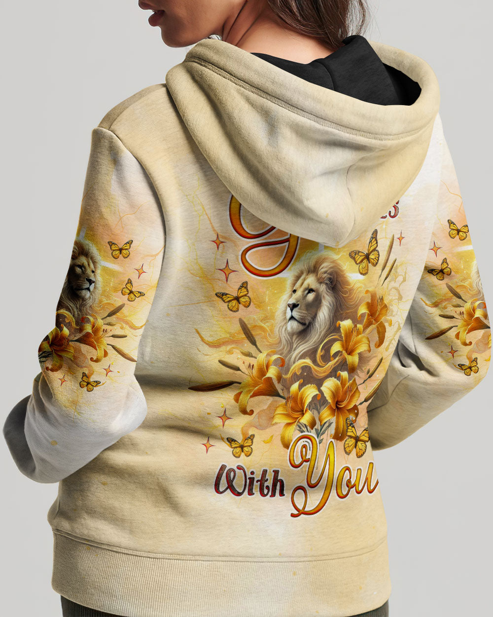 God Is With You Lilies Lion  Women's All Over Print Shirt  -  Tlnz0702254