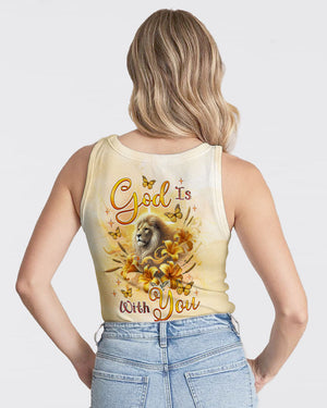 God Is With You Lilies Lion  Women's All Over Print Shirt  -  Tlnz0702254