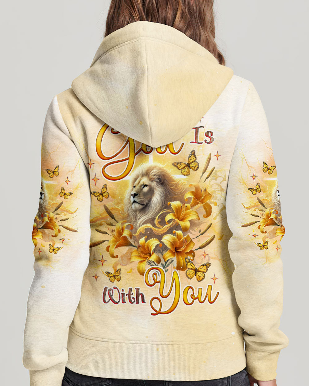 God Is With You Lilies Lion  Women's All Over Print Shirt  -  Tlnz0702254