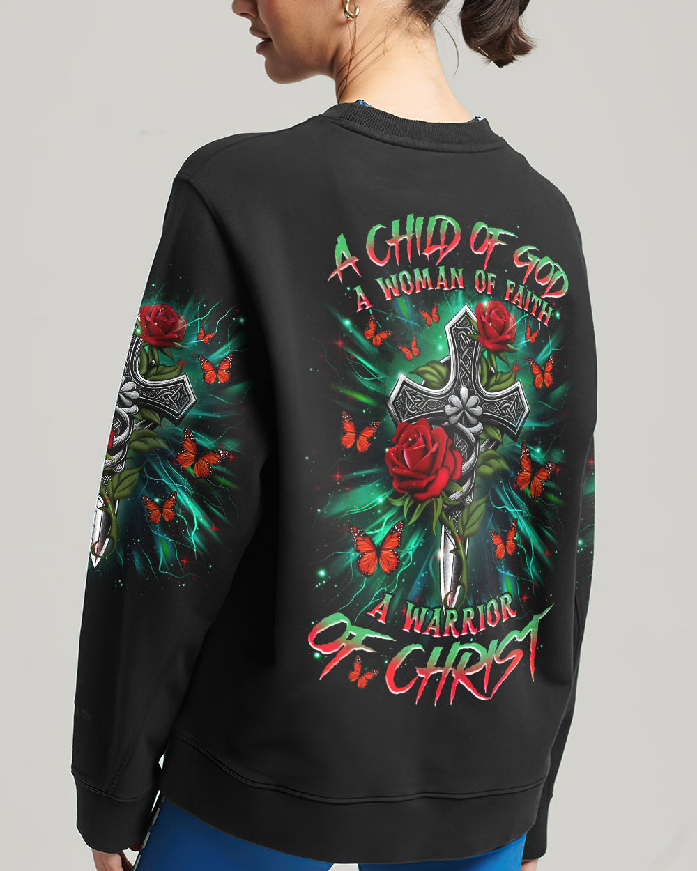 A Child Of God A Woman Of Faith Women's All Over Print Shirt  - Tlnz0804252
