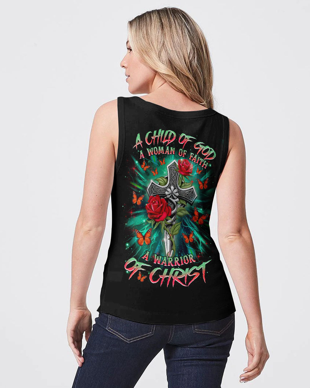 A Child Of God A Woman Of Faith Women's All Over Print Shirt  - Tlnz0804252
